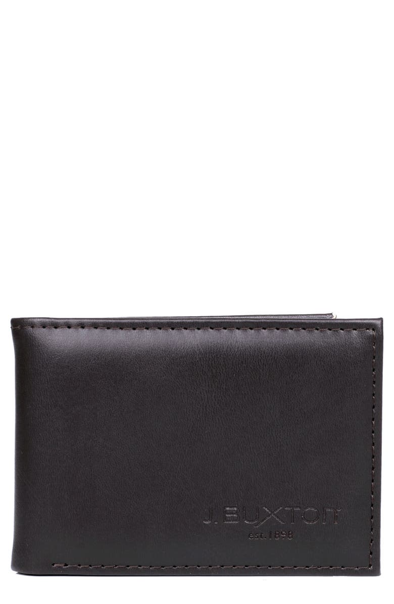 BUXTON Smooth RFID Bifold, Main, color, Brown