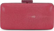BADGLEY MISCHKA Evelyn Stingray Leather Minaudiere