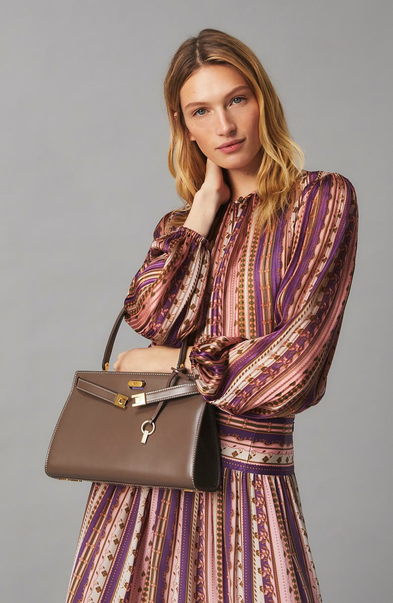 Tory Burch Small Lee Radziwill Leather Bag, Alternate, color,