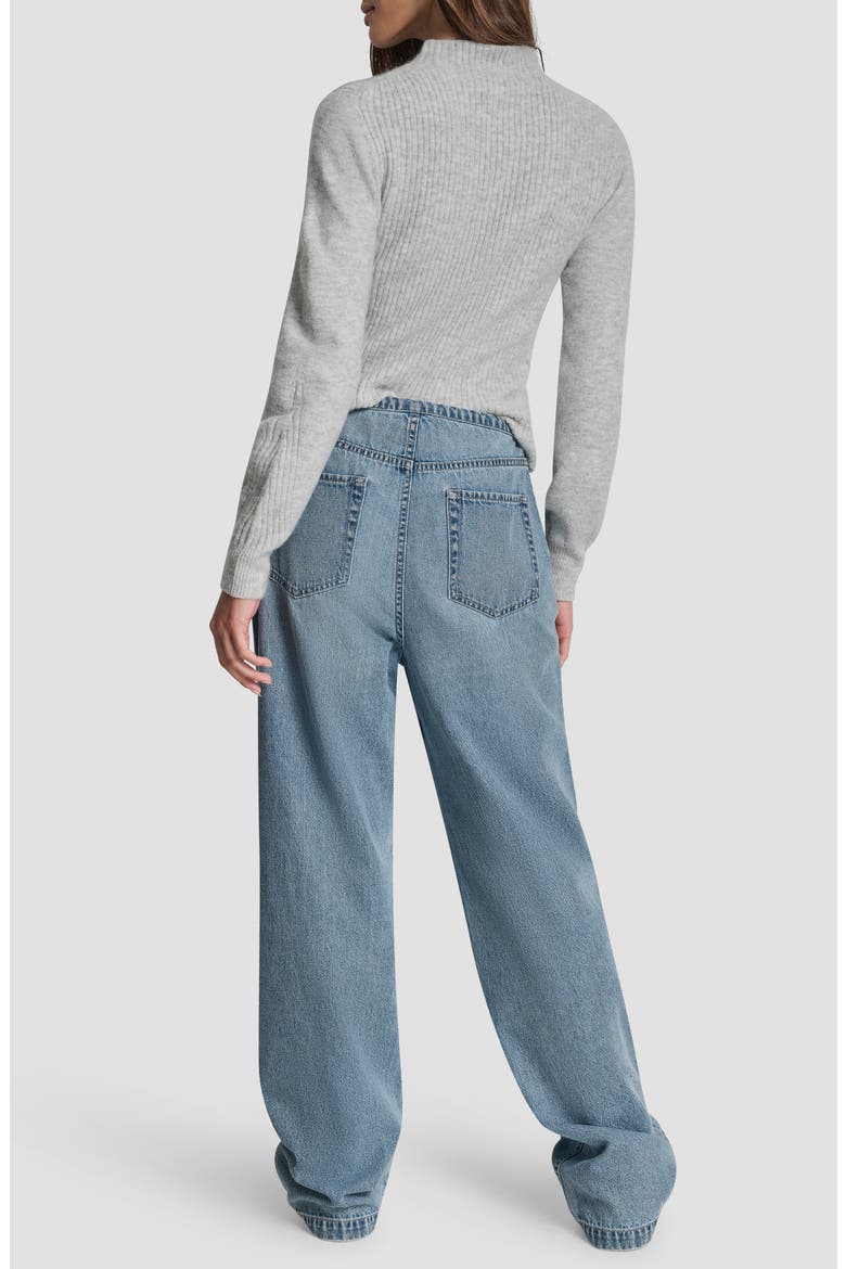 Drawstring Waist Wide Leg Jeans, Alternate, color, EDEN1
