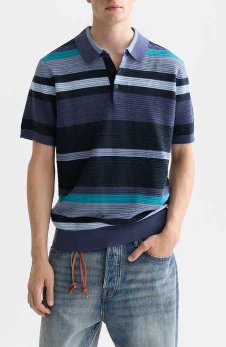 Stripe Textured Polo