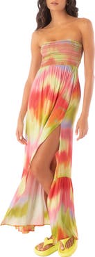 Maaji Ombré Strapless Cover-Up Dress
