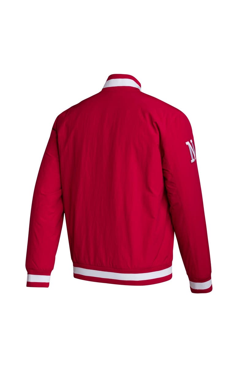 adidas Men's adidas Red Scarlet Huskers Baseball Coaches Full-Snap Jacket, Alternate, color, 
