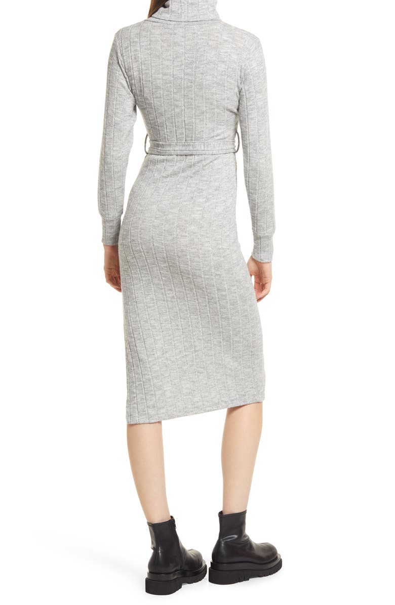 Topshop Long Sleeve Turtleneck Sweater Dress, Alternate, color,