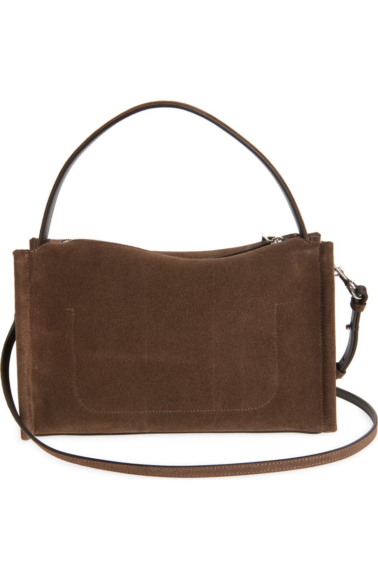 JW Anderson Loafer Suede Top Handle Bag, Alternate, color, 600 Brown