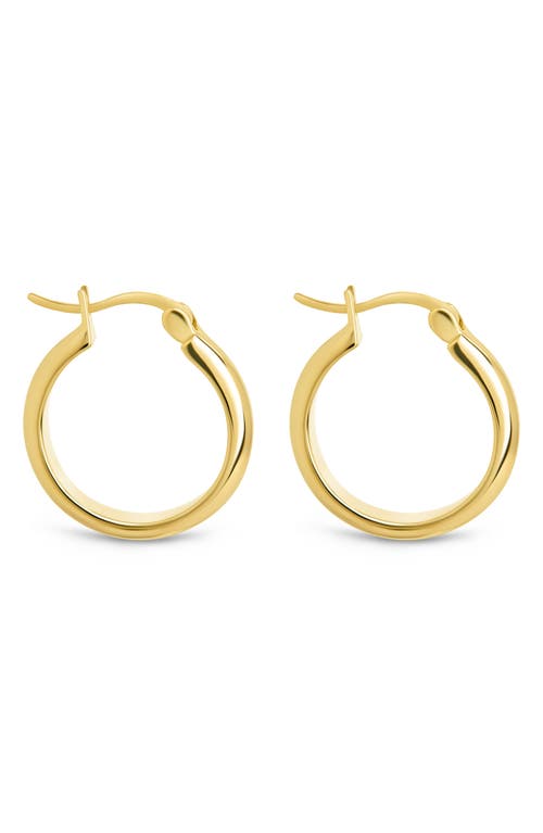 Sterling Forever Tabitha Polished Hoop Earrings In Gold