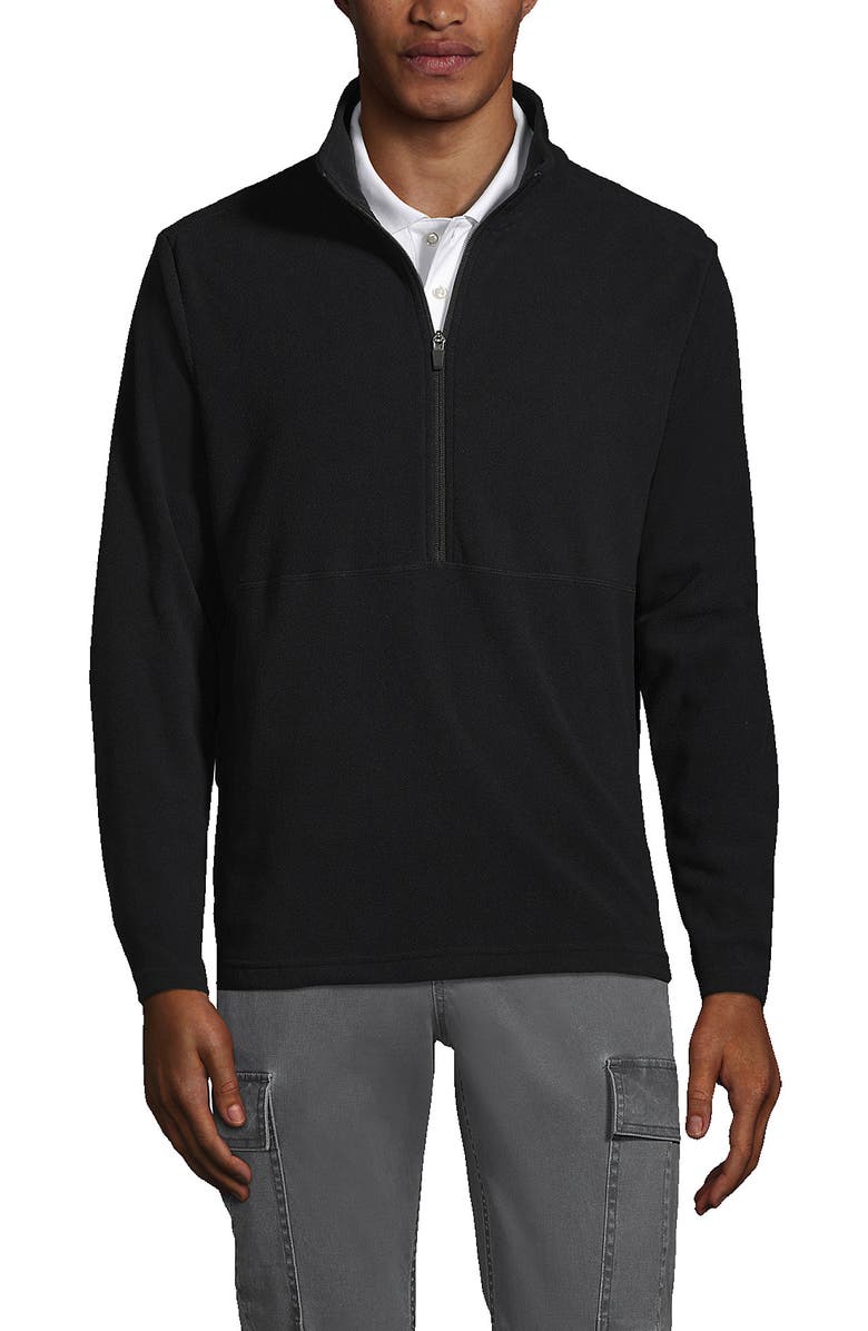 Lands' End Thermacheck 100 Fleece Quarter Zip Pullover Top, Main, color, 