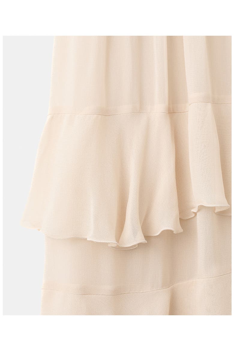 Tiered Maxi Skirt, Alternate, color, ECRU