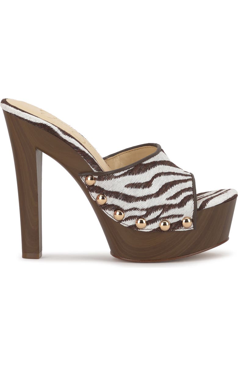 Jessica Simpson Cynlia Platform Slide Sandal, Alternate, color, Ivory/ Brown