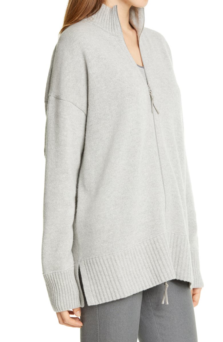 Lafayette 148 New York Zip Front Cardigan, Alternate, color, 