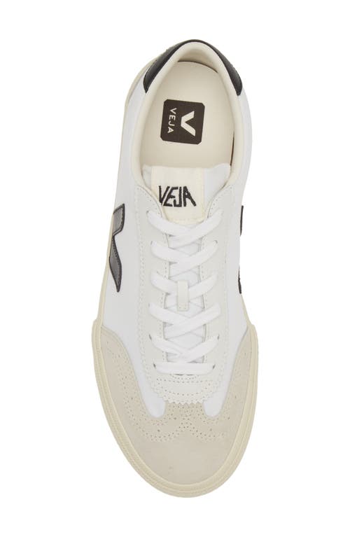 Veja V-10 White Sneakers With Side Logo Application In Leather Unisex In White Black