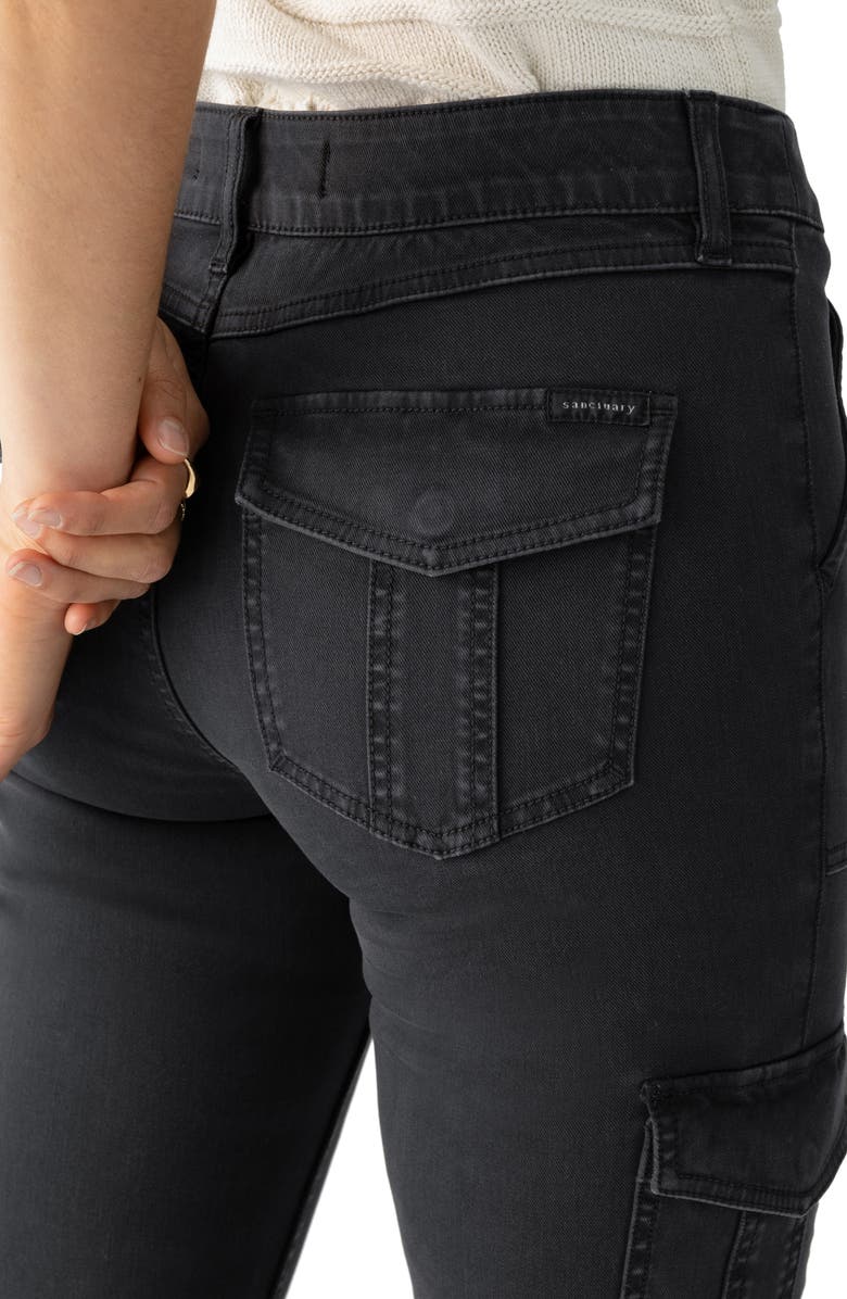 Sanctuary Hayden Sculpted Cotton Blend Bootcut Cargo Pants, Alternate, color, 