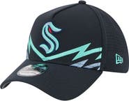 New Era Men's New Era Deep Sea Blue Seattle Kraken Zig Zag 39THIRTY A-Frame Perforated Flex Hat