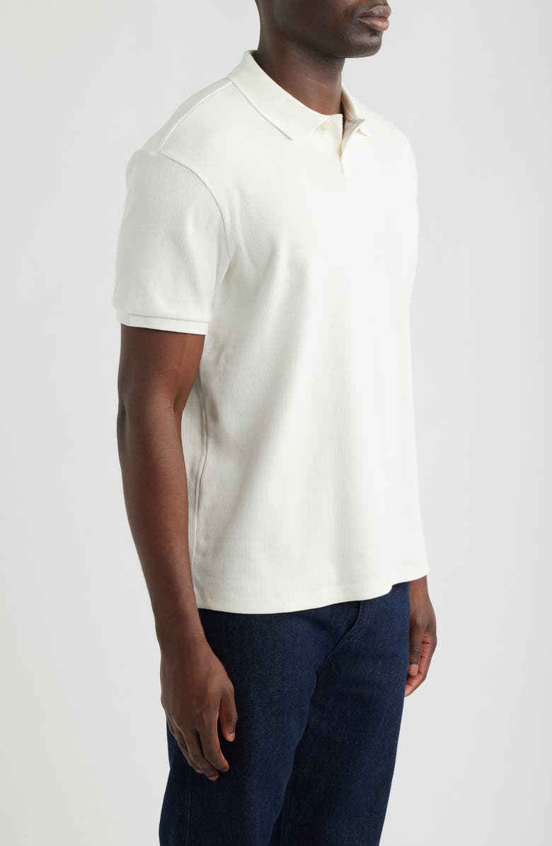 Mavi Jeans Stretch Cotton Polo, Alternate, color, Antique White