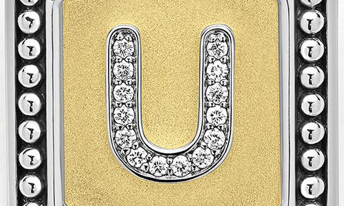 Lagos Signature Caviar Initial Enhancer In Two-tone U