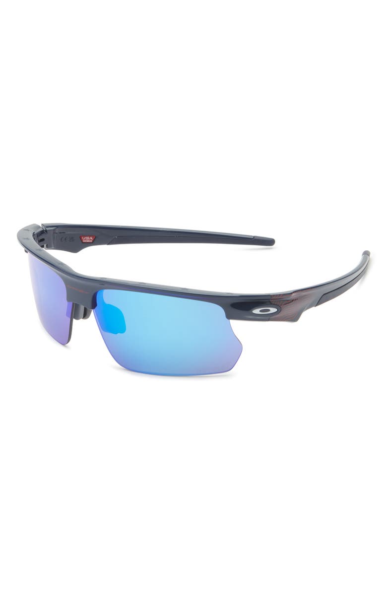 Oakley BiSphaera<sup>™</sup> 68mm Oversize Gradient Prizm<sup>™</sup> Rectangular Sunglasses, Alternate, color, Team Usa Abyss /Prizm Sapphire