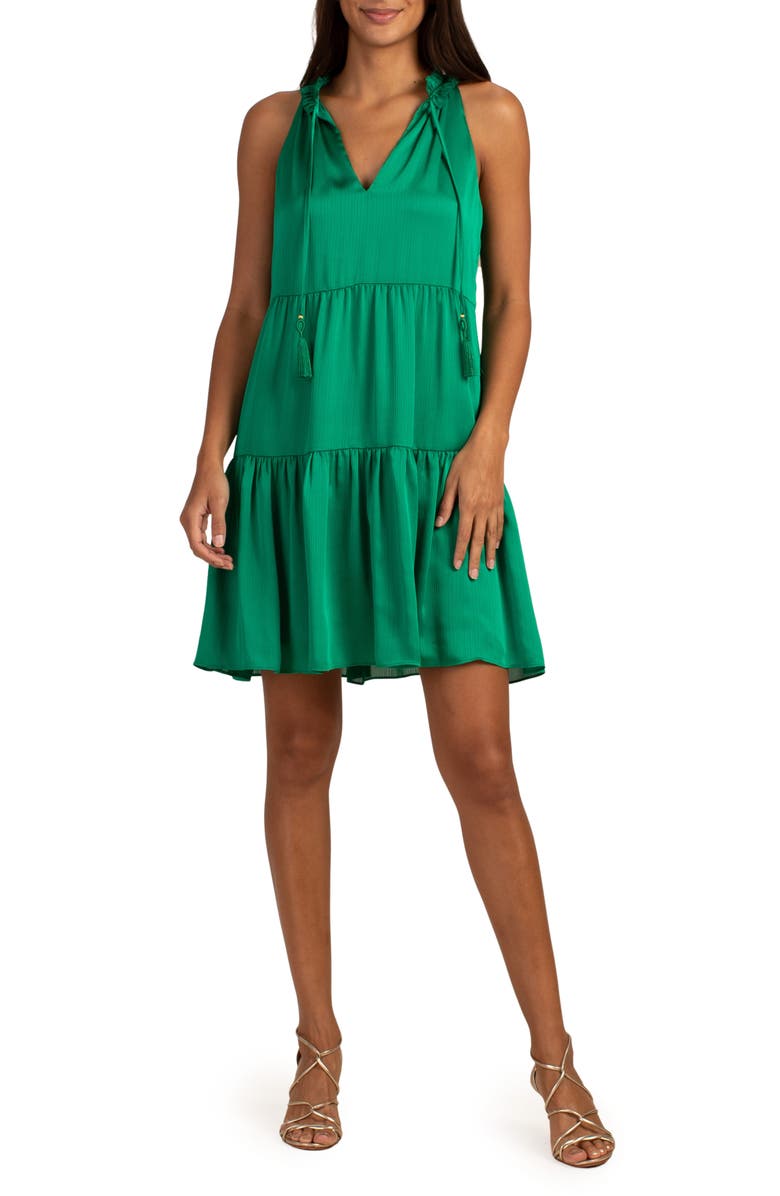 Trina Turk Embrace Sleeveless Tiered Shift Dress, Main, color,
