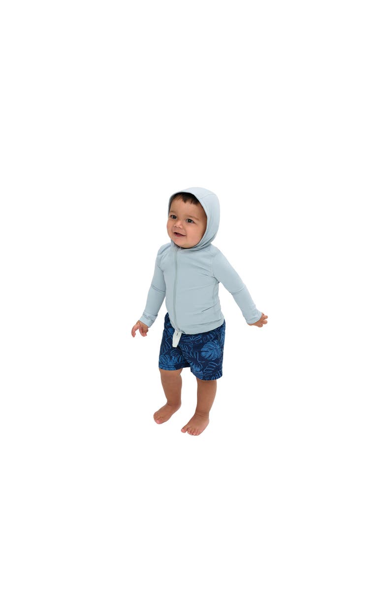 BloqUV Toddler's Full Zip Hoodie Top, Main, color, Soft Gray