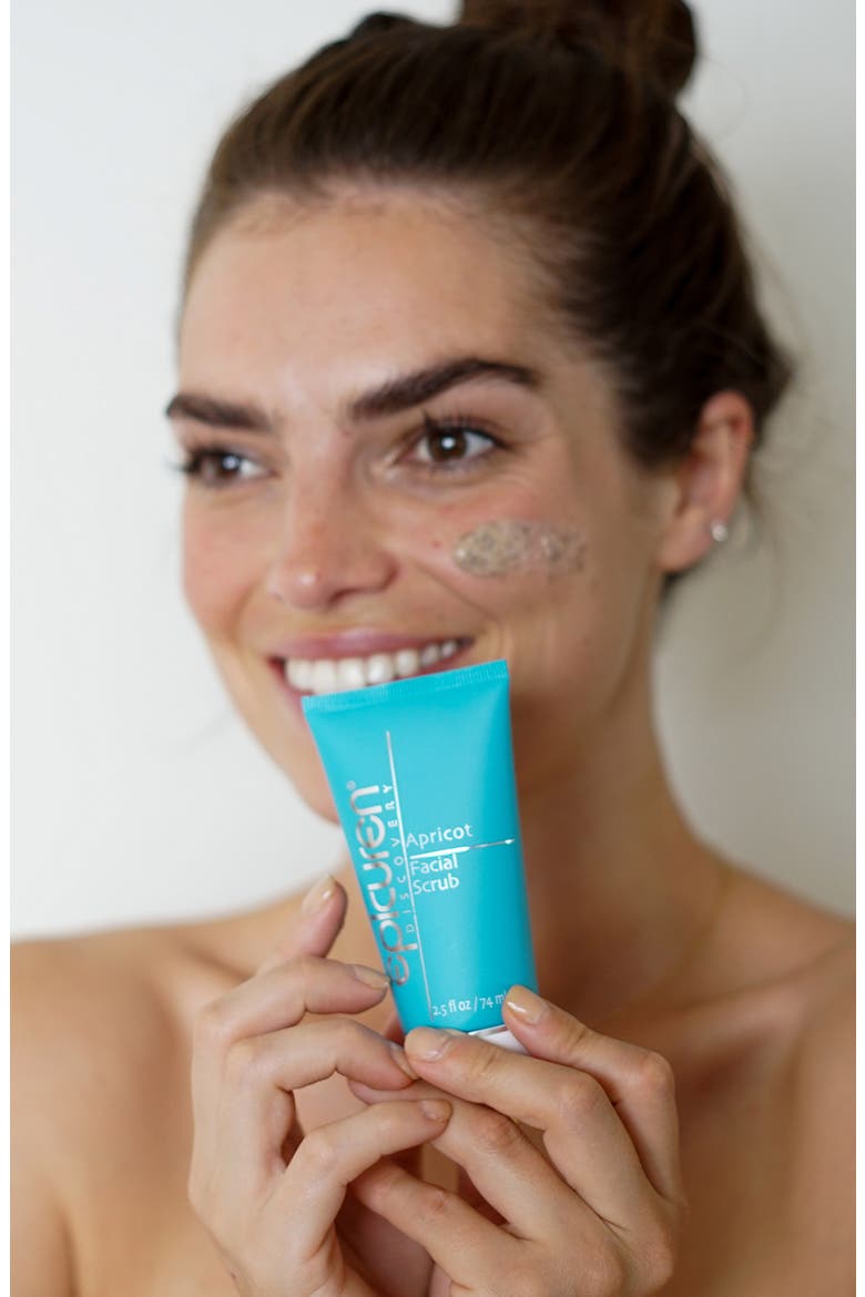 Apricot Facial Scrub, Alternate, color, Brown