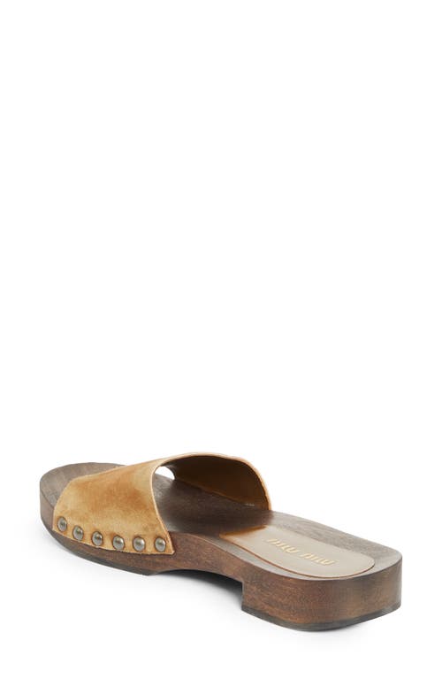 MIU MIU MIU MIU CLOG SLIDE SANDAL