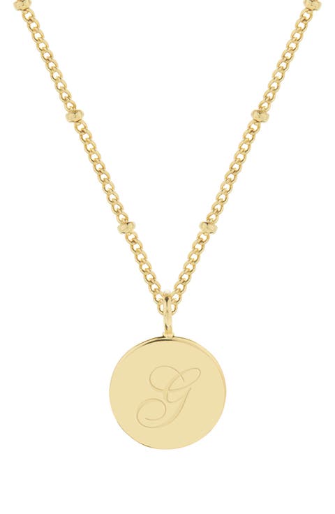 Lizzie Initial Pendant Necklace