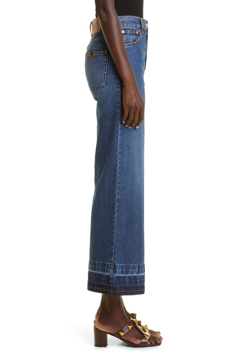 High Waist Wide Leg Nonstretch Jeans, Alternate, color, 558 MEDIUM BLUE DENIM