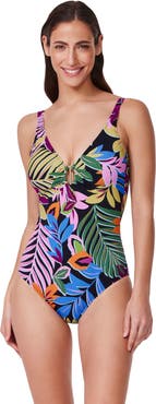 Profile by Gottex Costa Del Sol V-Neck One Piece