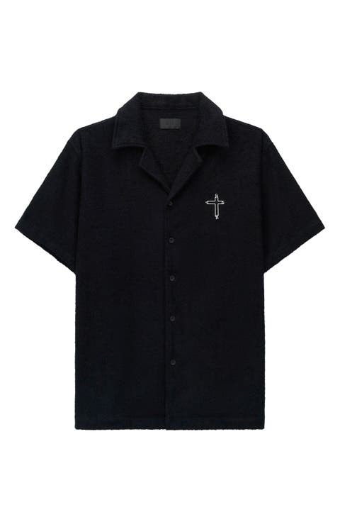 Nathan Oversize Terry Cloth Camp Shirt