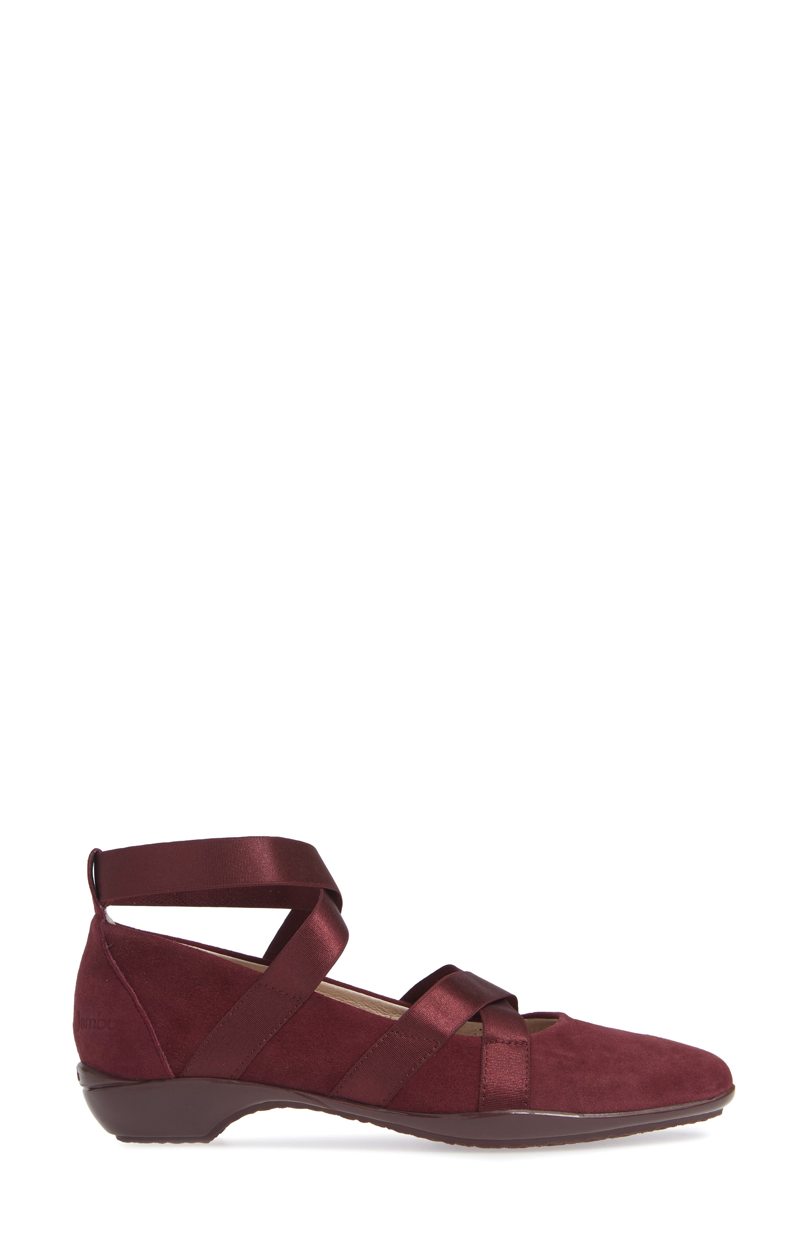 Rumson Flat, Alternate, color, BURGUNDY SUEDE