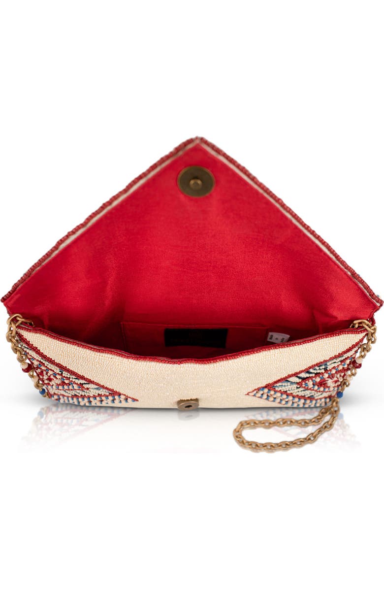 Mary Frances Accessories Tied & True Crossbody Handbag, Alternate, color, Red / White