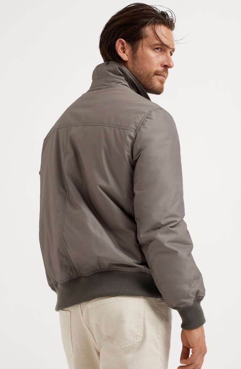 Brunello Cucinelli Bomber jacket with padding, Alternate, color, 