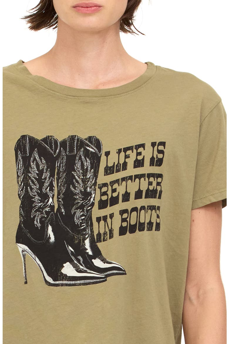Better in Boots Graphic T-Shirt, Alternate, color, OLIVE