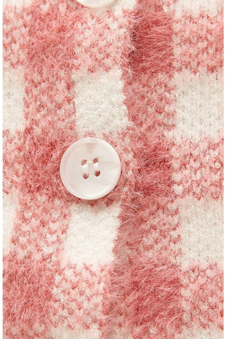 Rue Cotton Jacquard Cardigan & Bodysuit Set, Alternate, color, RED