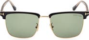 TOM FORD Hudson-02 55mm Square Sunglasses