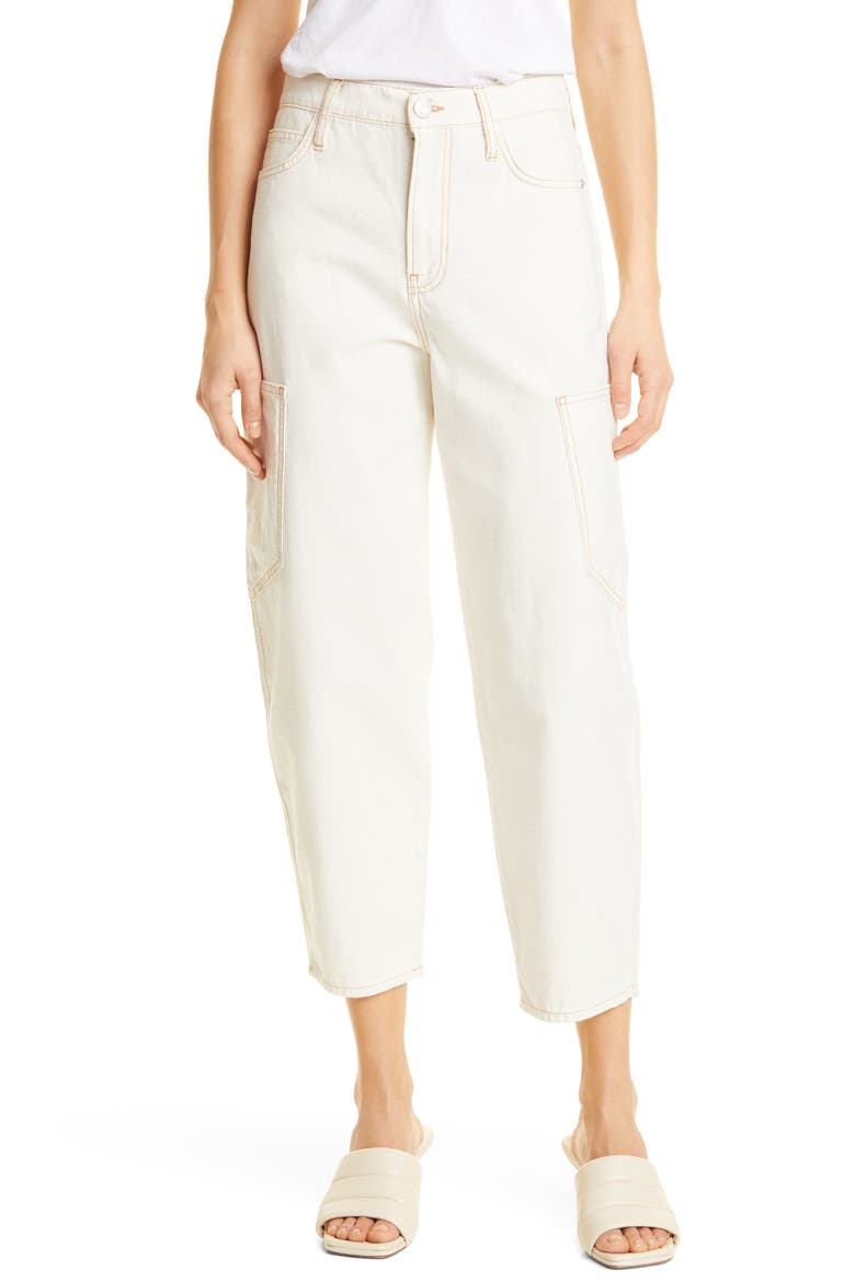 Crop Barrel Nonstretch Jeans, Main, color, WASHED BONE