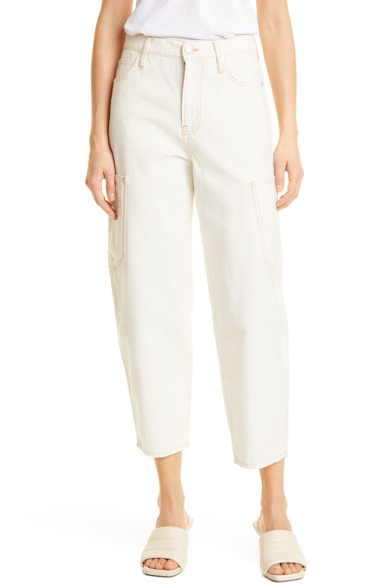 FRAME Crop Barrel Nonstretch Jeans, Main, color,