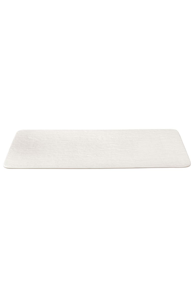 Villeroy & Boch Manufacture Rock blanc Rectangular Serving Plate, Alternate, color, White