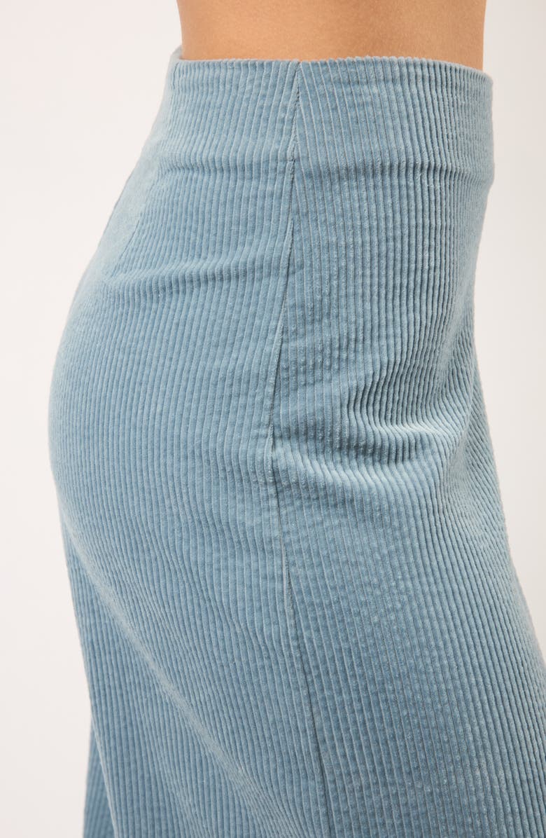 Viens Avec Moi The Odyssey Pull-On Wide Leg Corduroy Pants, Alternate, color, Blue