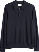 NN07 Serge 6584 Long Sleeve Wool Blend Polo Sweater