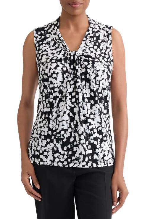 Block Print Sleeveless Top
