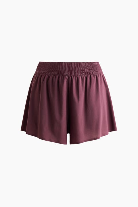 Layered Sports Shorts With Pocket