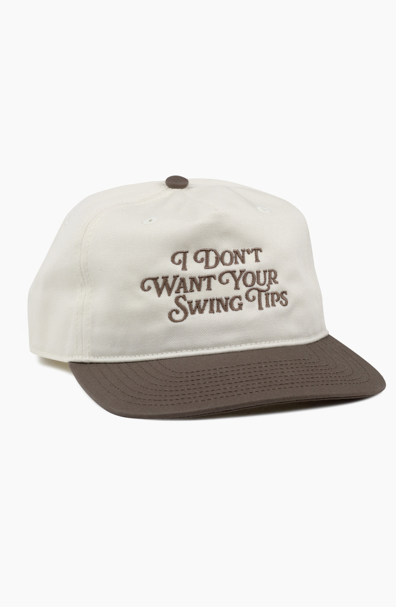 Sierra Madre Golf I Don't Want Your Swing Tips Hat, Main, color, Natural / Walnut