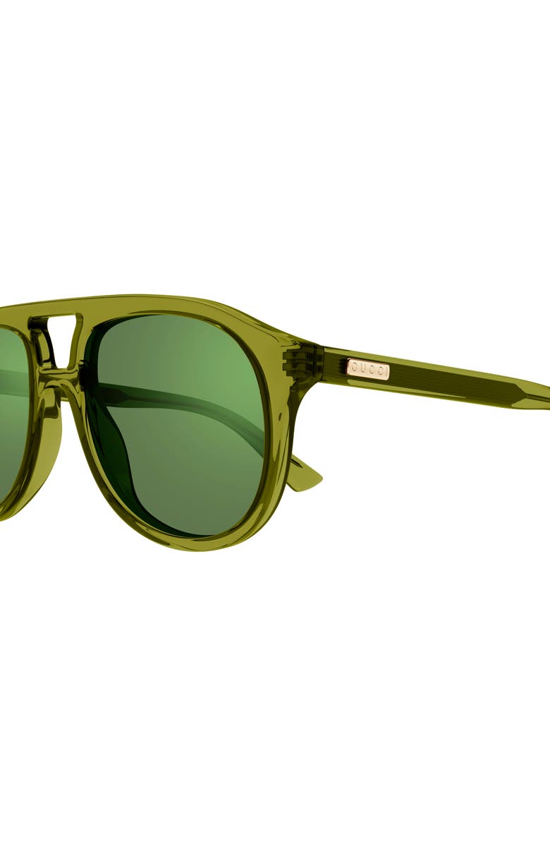 Gucci 54mm Pilot Sunglasses, Alternate, color,