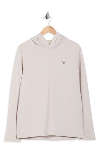 Callaway Heathered Hooded Pullover In Neutral