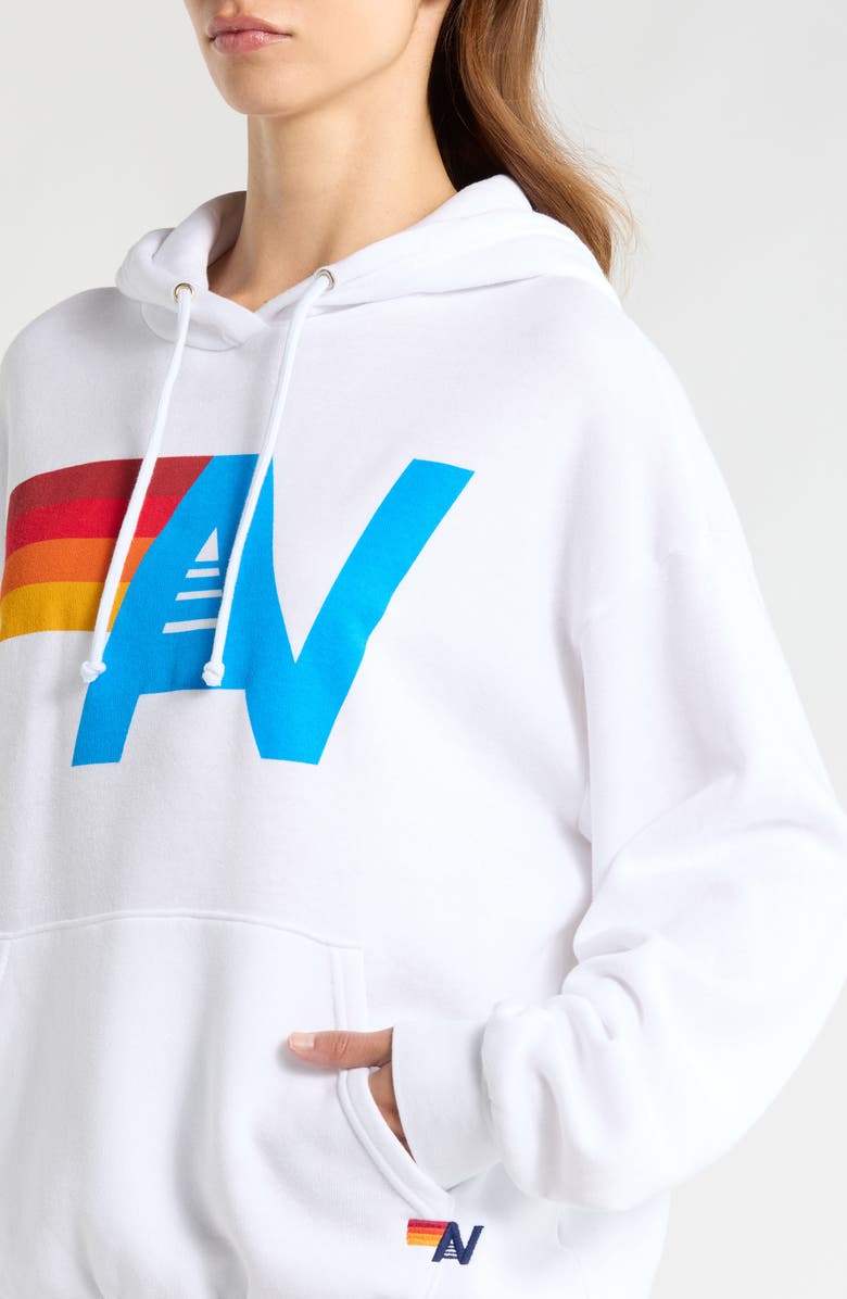 Aviator Nation Logo Hoodie, Alternate, color, White