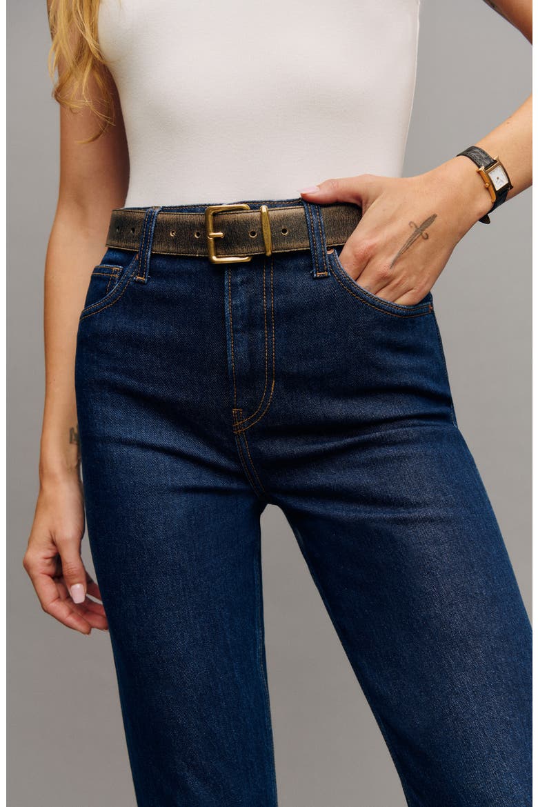 Jax High Waist Straight Leg Jeans, Alternate, color, SENECA