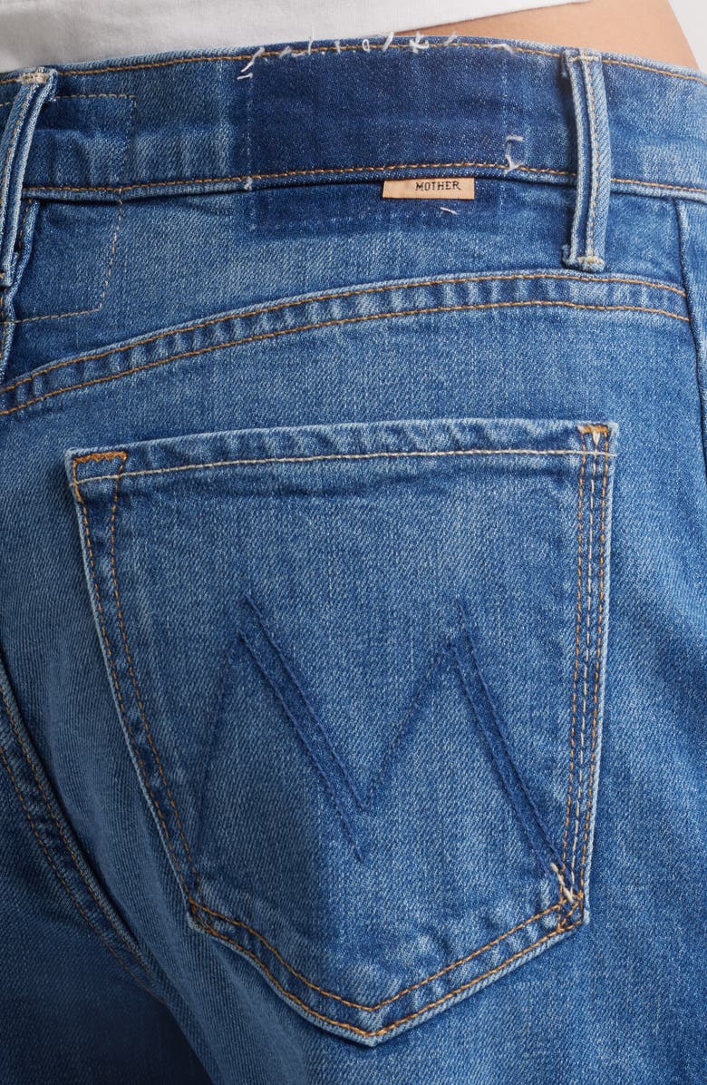 MOTHER The Full Pipe Flood High Waist Barrel Leg Jeans, Alternate, color, 