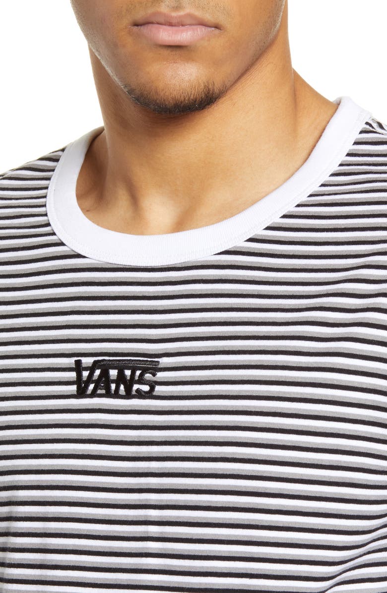 Vans Microstripe Embroidered Long Sleeve T-Shirt, Alternate, color, 