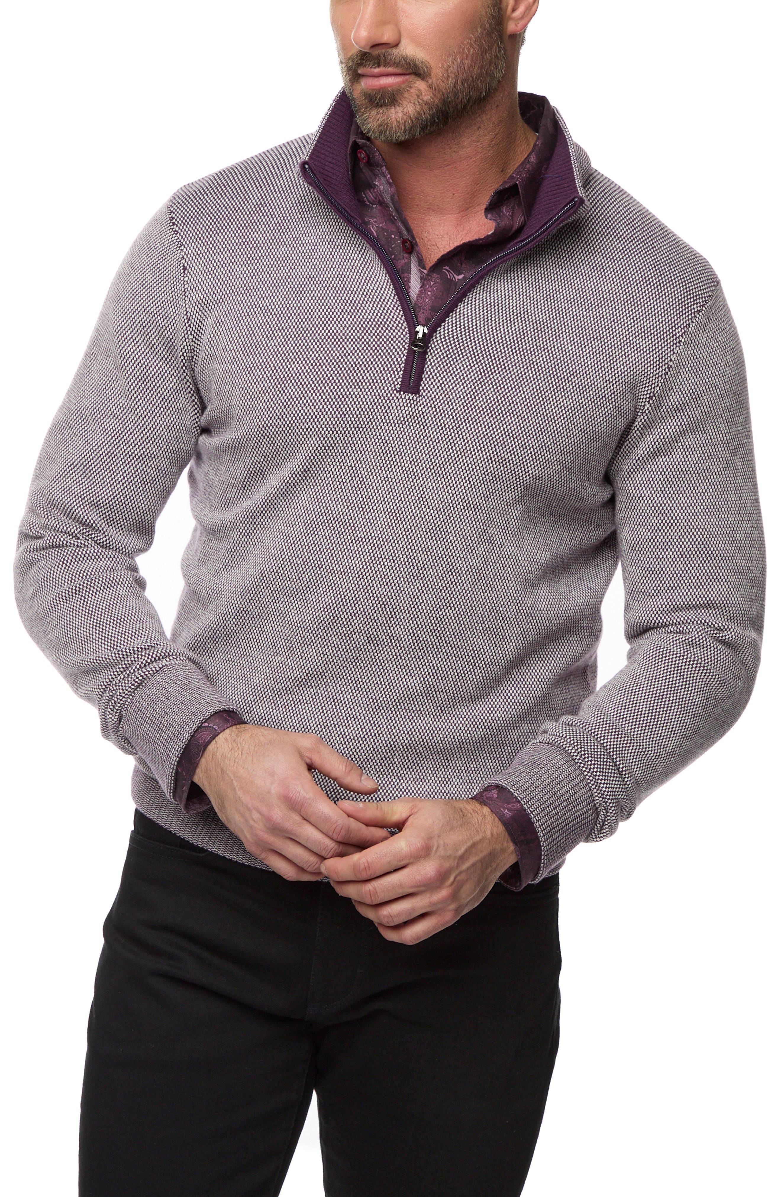 Robert Graham Shane Quarter Zip Pullover