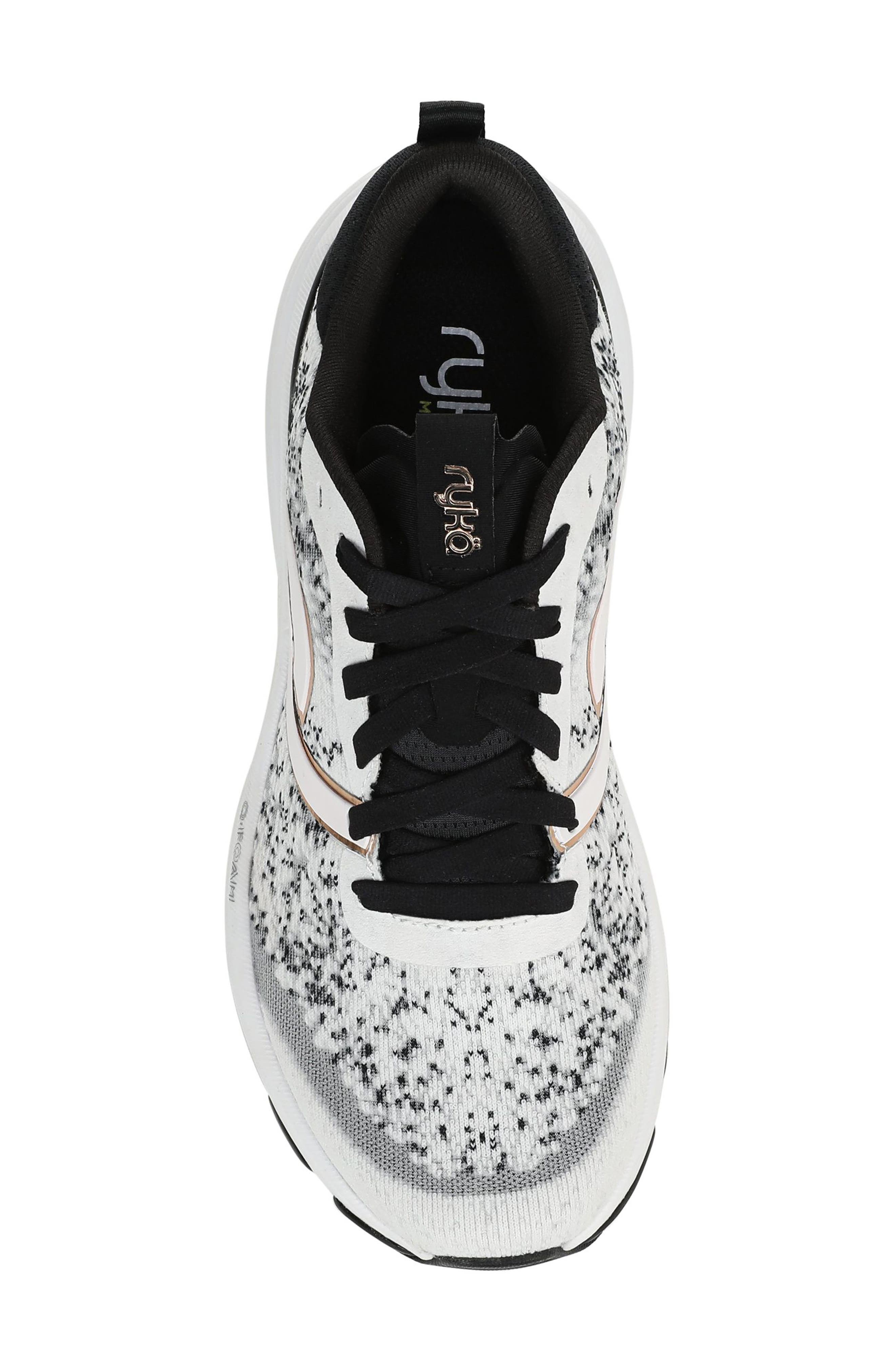 Rykä Dedicate Extra Sneaker, Alternate, color, White Black